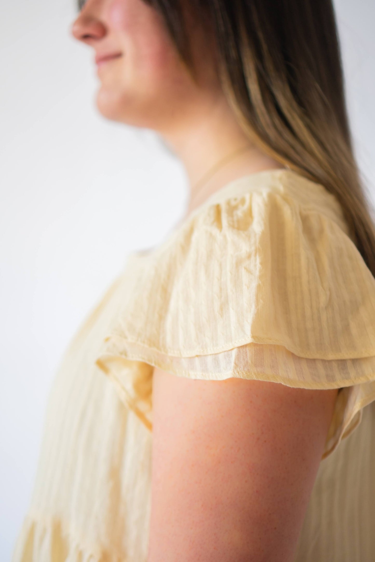 Delilah Blouse Ruffle sleeve Detailing