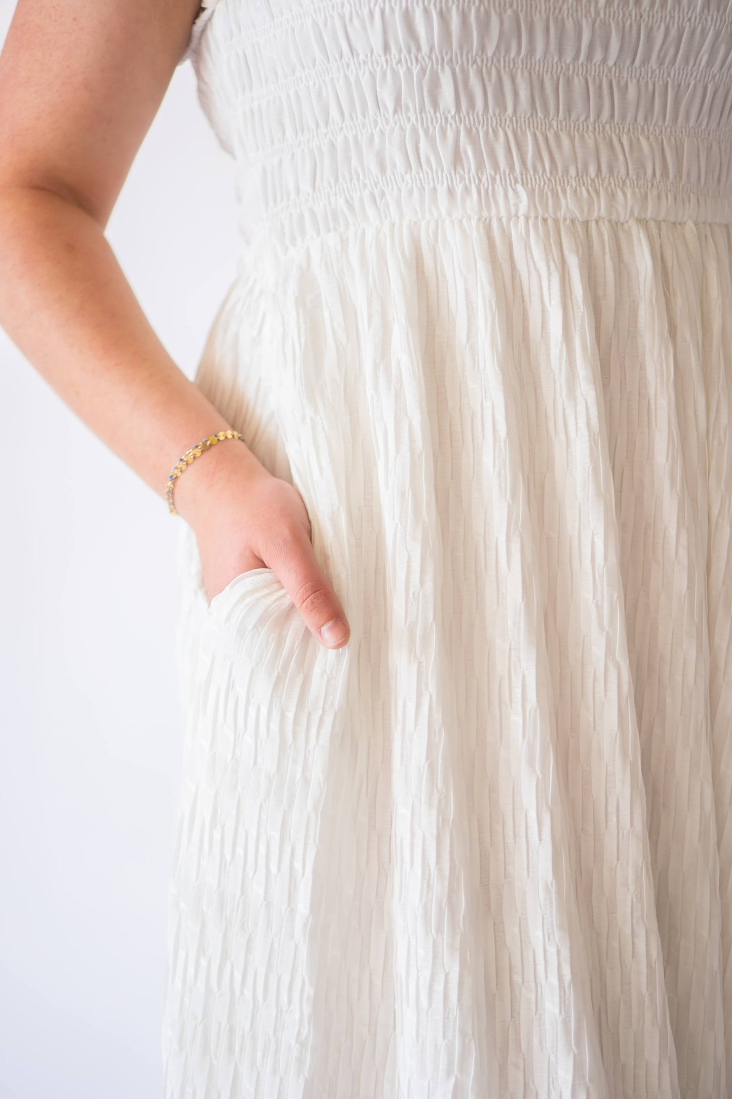 Eloise Puff Sleeve Smocked Dress