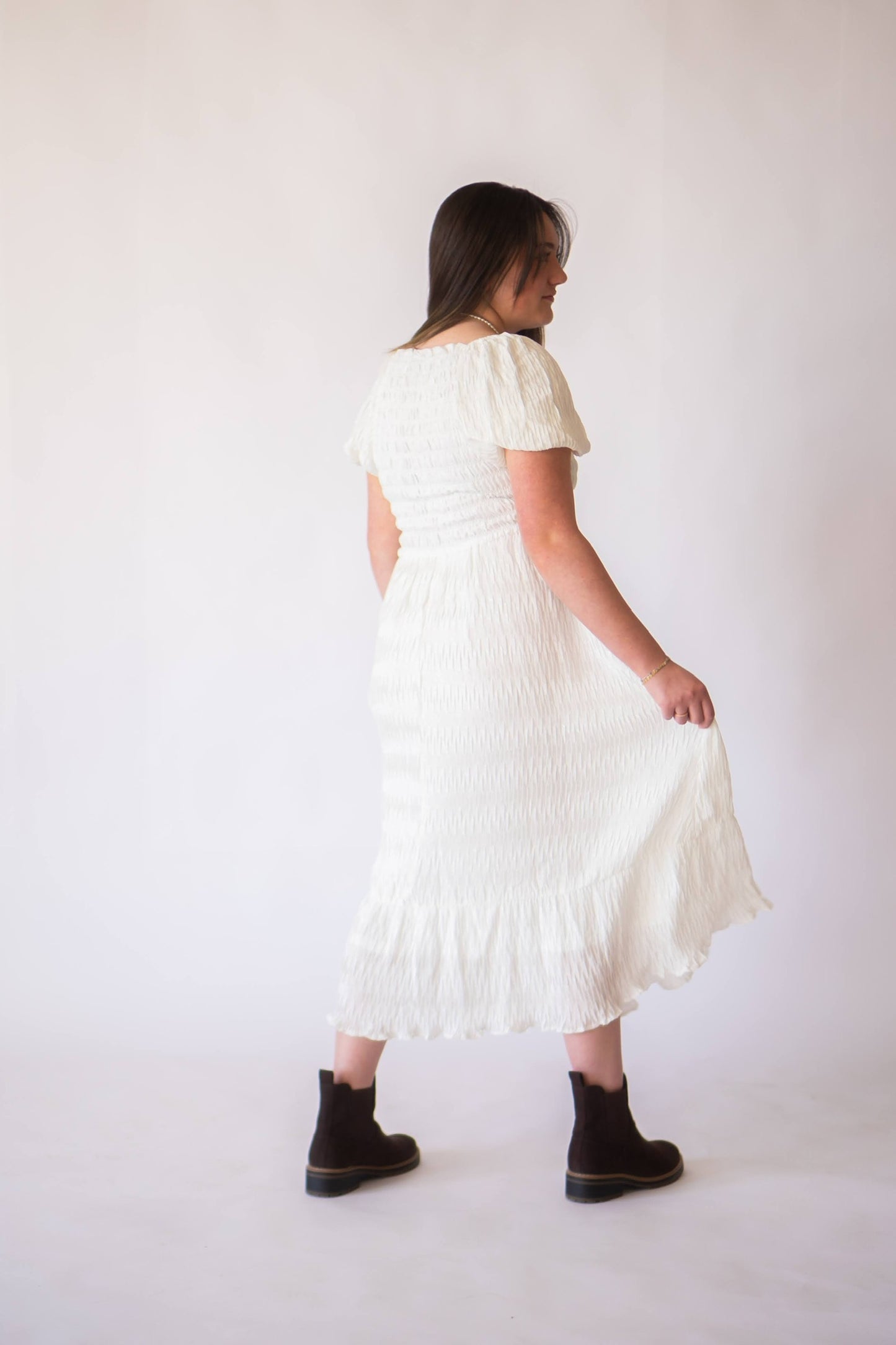 Eloise Puff Sleeve Smocked Dress