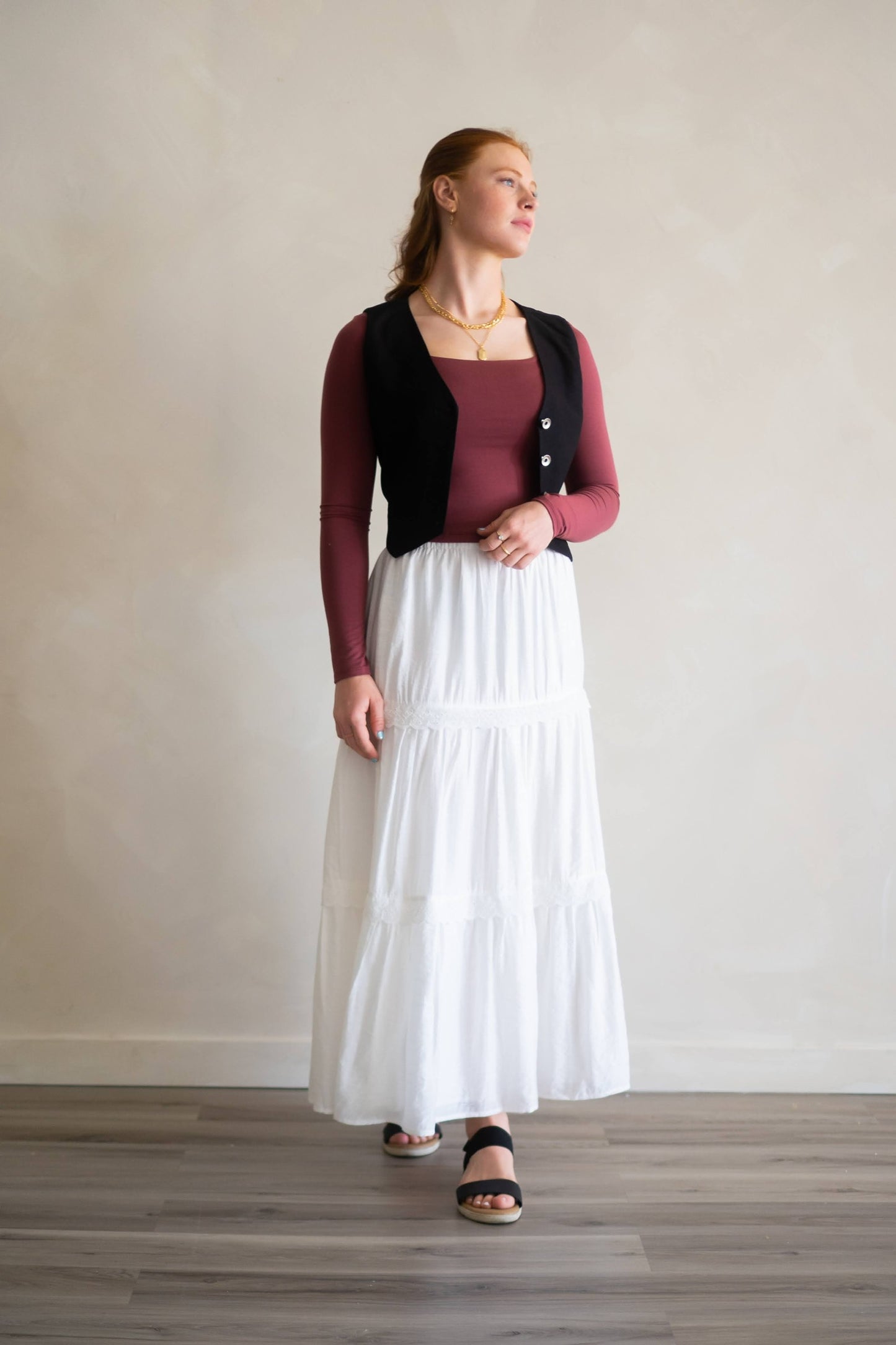 Charlotte Tiered Maxi Skirt
