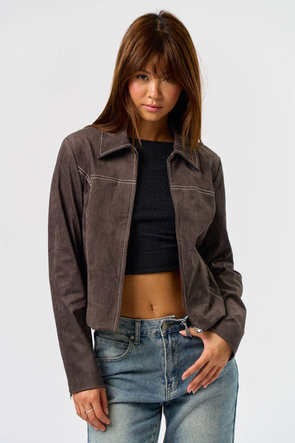 Montana Vegan Suede Jacket
