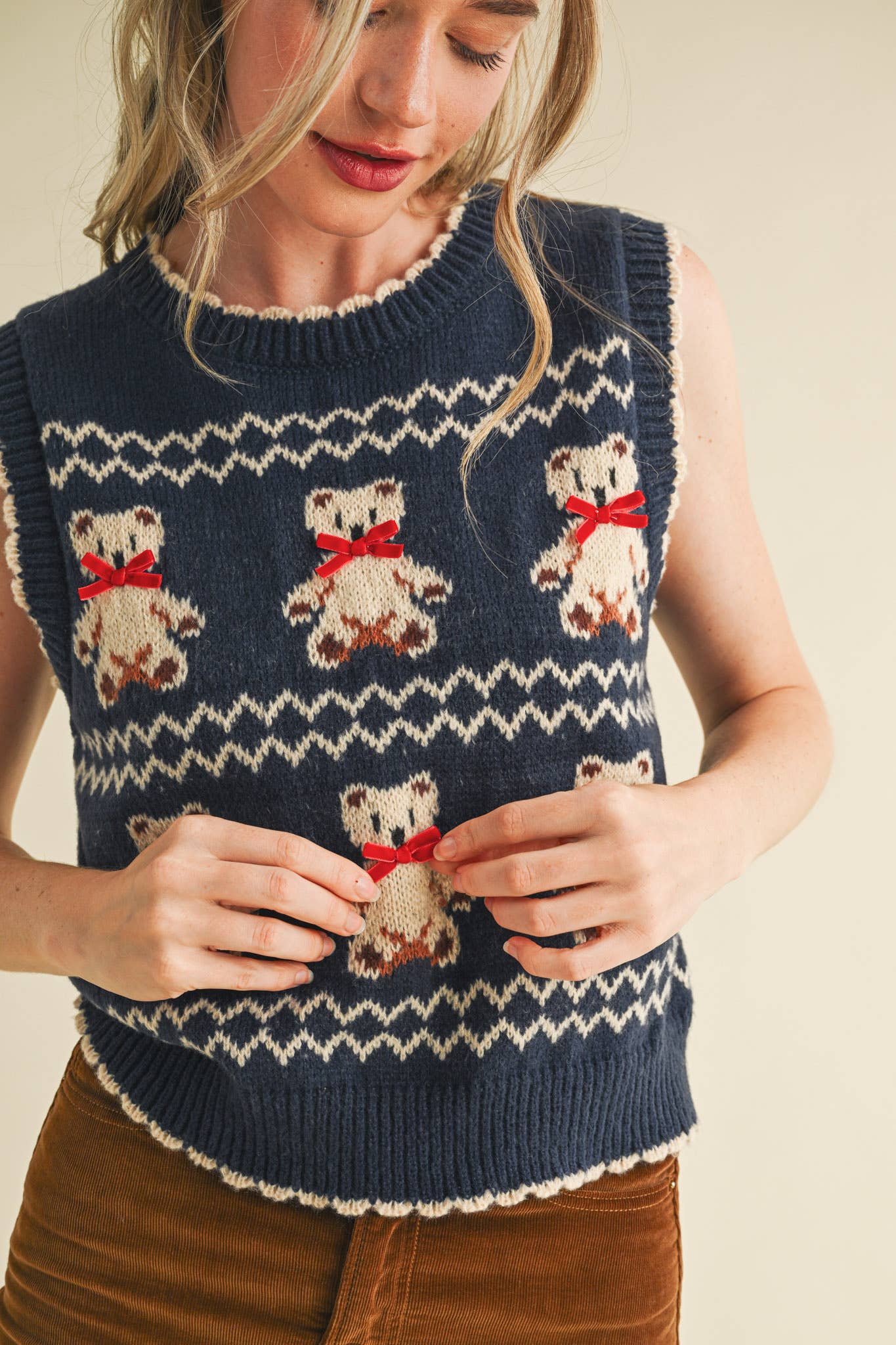 Fern Teddy Bear Sweater Vest