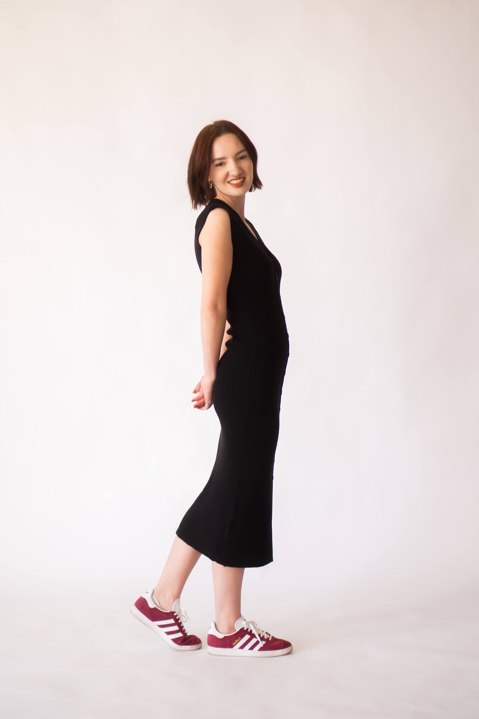 Billie Button Up Midi Dress Small / Medium Billie Button Up Midi Dress Small / Medium