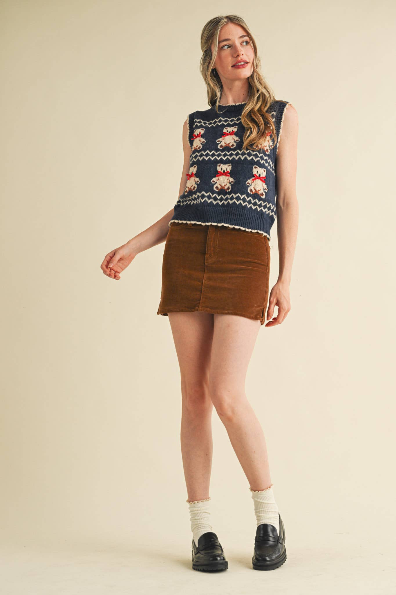 Fern Teddy Bear Sweater Vest