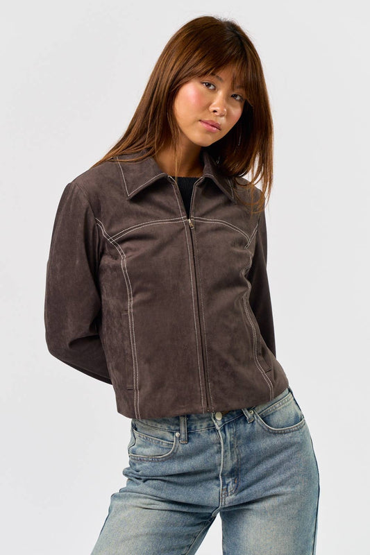 Montana Vegan Suede Jacket