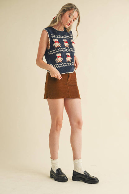 Fern Teddy Bear Sweater Vest